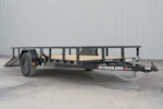 PJ Trailers 12'x77" Single Axle 4" Channel Utility Trailer (U7) Stock #91348 - Thumbnail 4