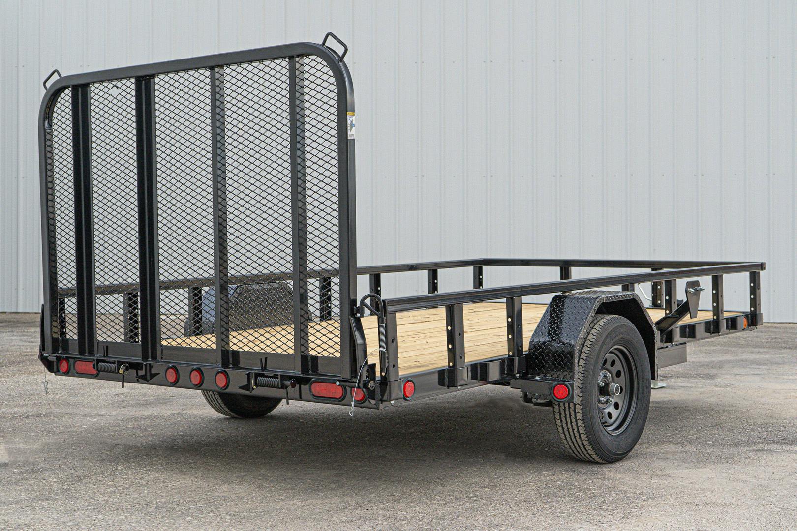 PJ Trailers 12'x77" Single Axle 4" Channel Utility Trailer (U7) - Stock #91348 - Image 16 of 17