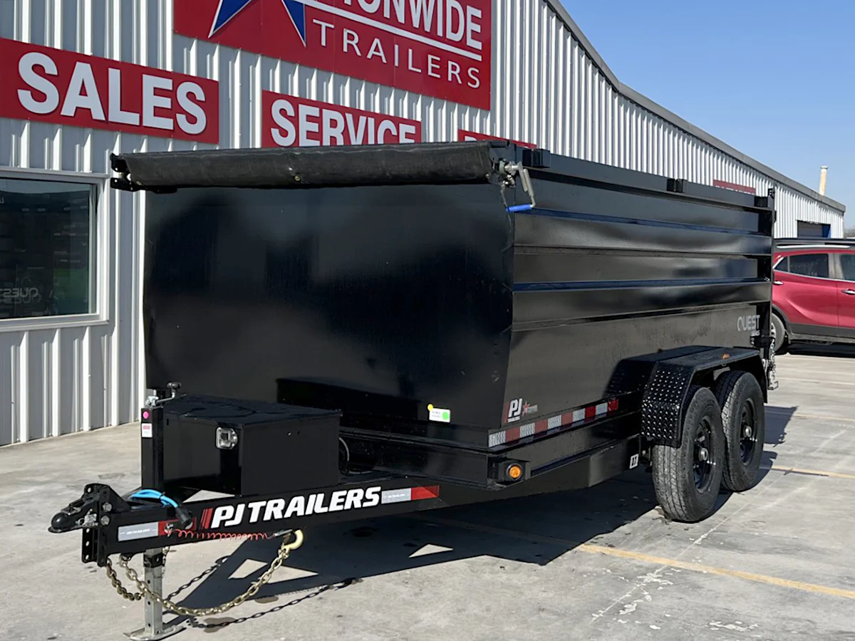 PJ Trailers 14'x83" 14K Dump Trailer w/ 4ft Sides (D7) - Stock #91391 - Image 3 of 9 PJ Trailers 14'x83" 14K Dump Trailer w/ 4ft Sides (D7) - Stock #91391 - Image 3 of 9