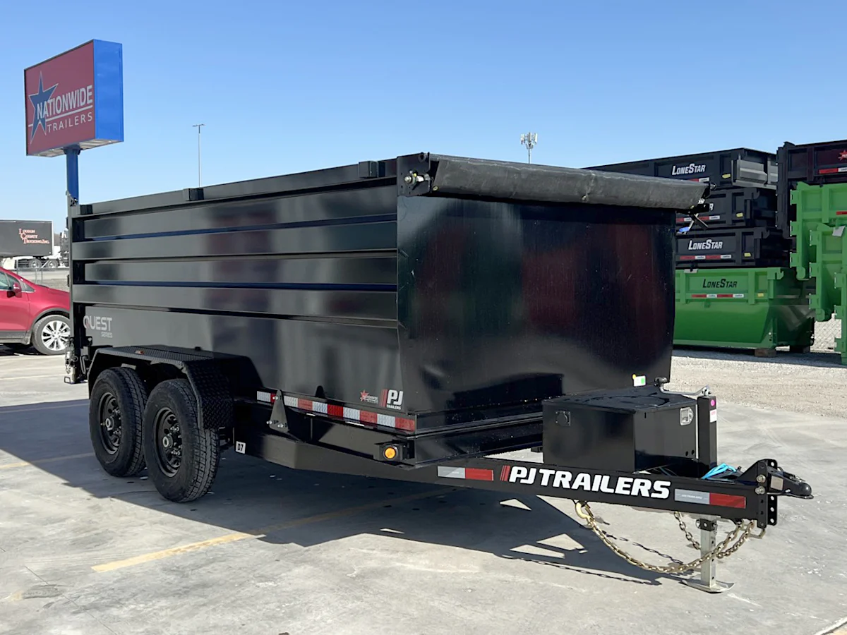PJ Trailers 14'x83" 14K Dump Trailer w/ 4ft Sides (D7) - Stock #91391 - Image 7 of 9 PJ Trailers 14'x83" 14K Dump Trailer w/ 4ft Sides (D7) - Stock #91391 - Image 7 of 9