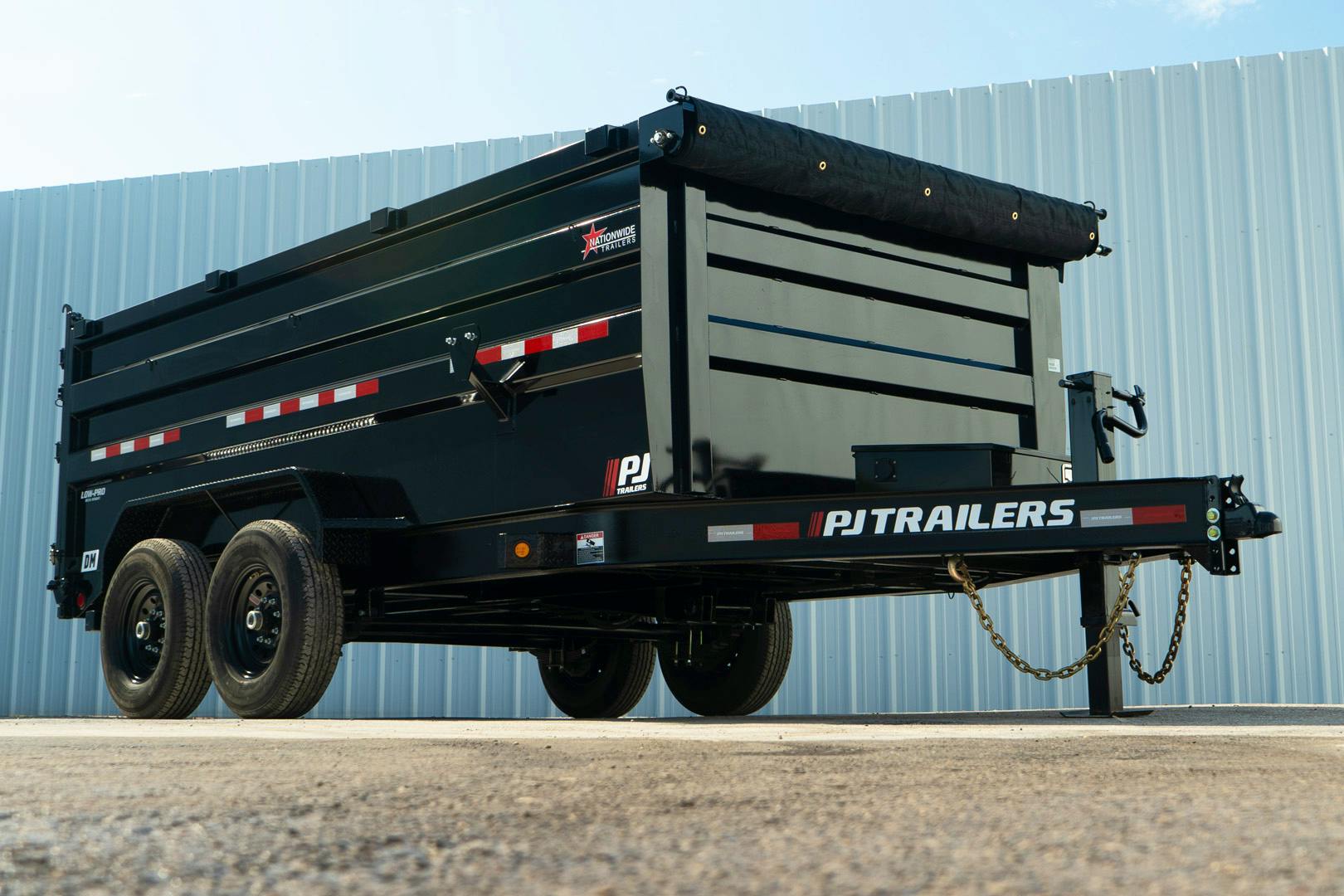 PJ Trailers 14'x83" Low Pro High Side Dump Trailer w/ 4' Sides (DM) - Stock #91398 - Image 5 of 30