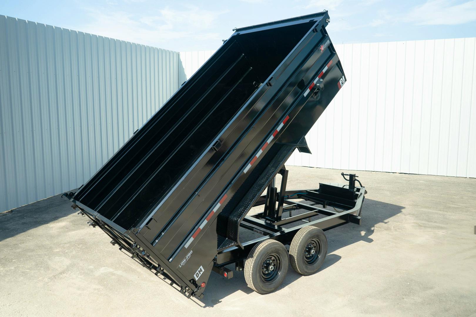 PJ Trailers 14'x83" Low Pro High Side Dump Trailer w/ 4' Sides (DM) - Stock #91398 - Image 19 of 30
