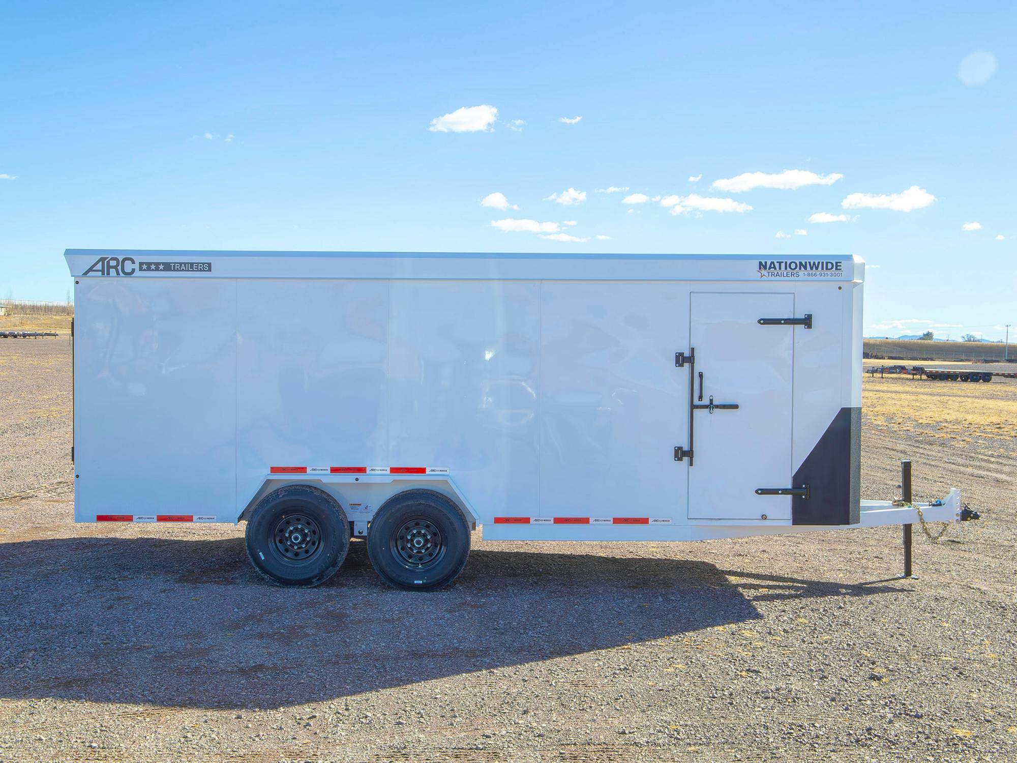 ARC Trailers 7'10"X20' Steel Enclosed Cargo Trailer w/ Rear Ramp Door (BCS) - Stock #91410 - Image 2 of 8