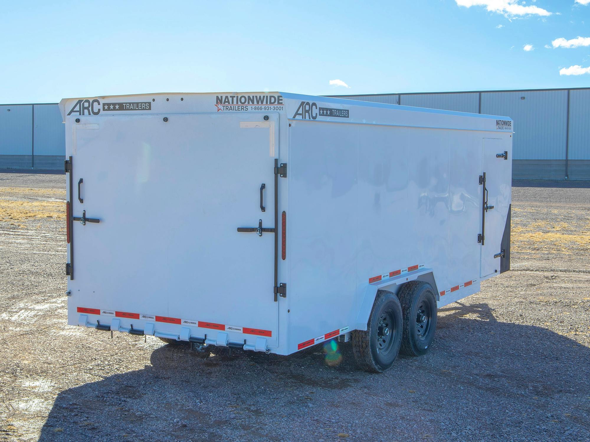 ARC Trailers 7'10"X20' Steel Enclosed Cargo Trailer w/ Rear Ramp Door (BCS) - Stock #91410 - Image 3 of 8