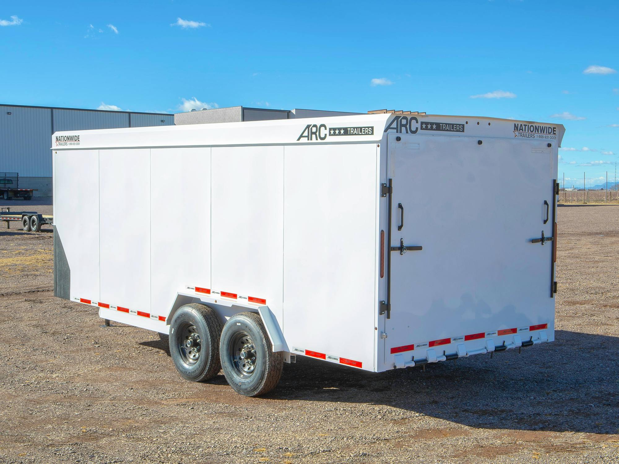 ARC Trailers 7'10"X20' Steel Enclosed Cargo Trailer w/ Rear Ramp Door (BCS) - Stock #91410 - Image 5 of 8