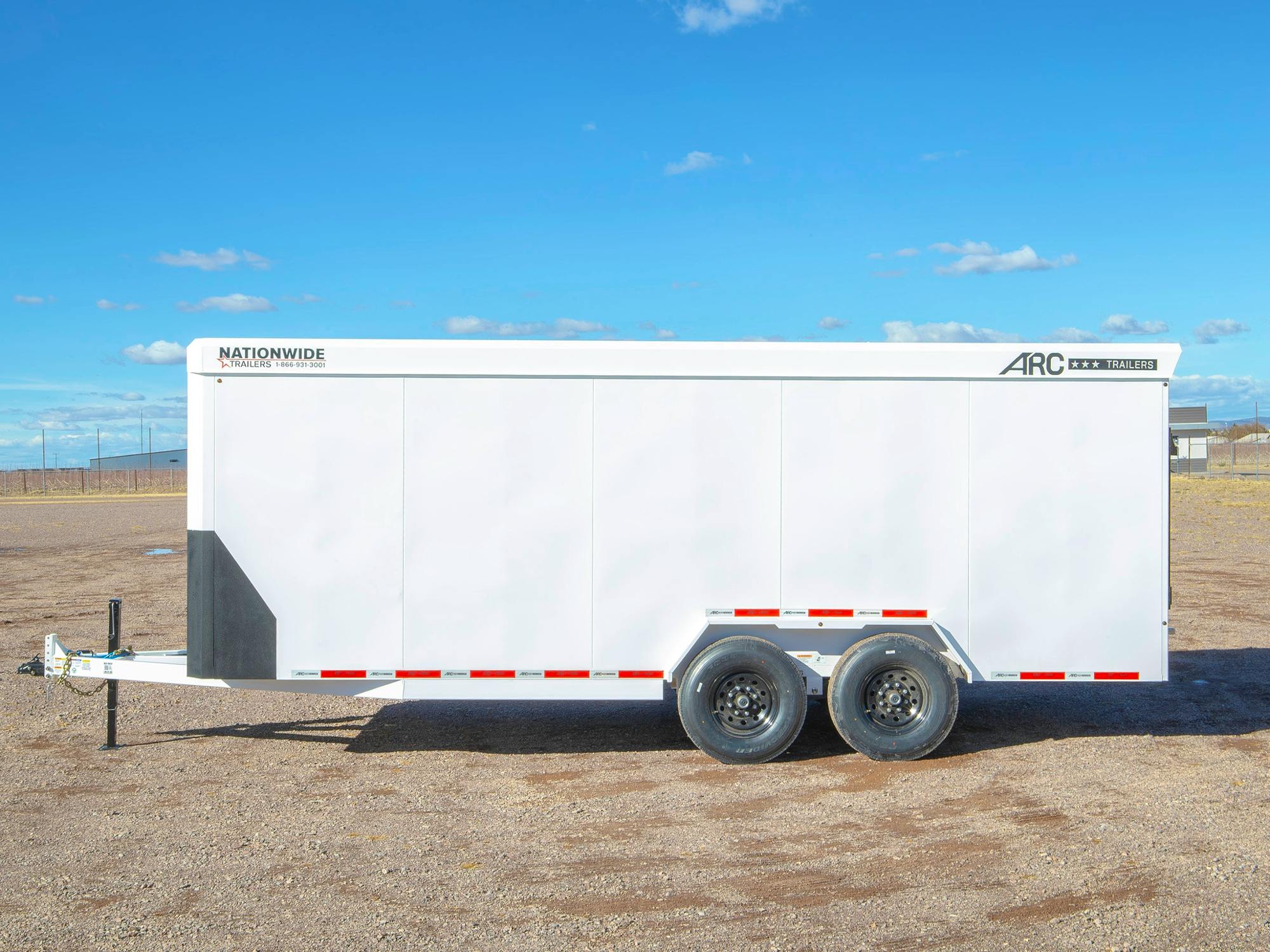 ARC Trailers 7'10"X20' Steel Enclosed Cargo Trailer w/ Rear Ramp Door (BCS) - Stock #91410 - Image 6 of 8