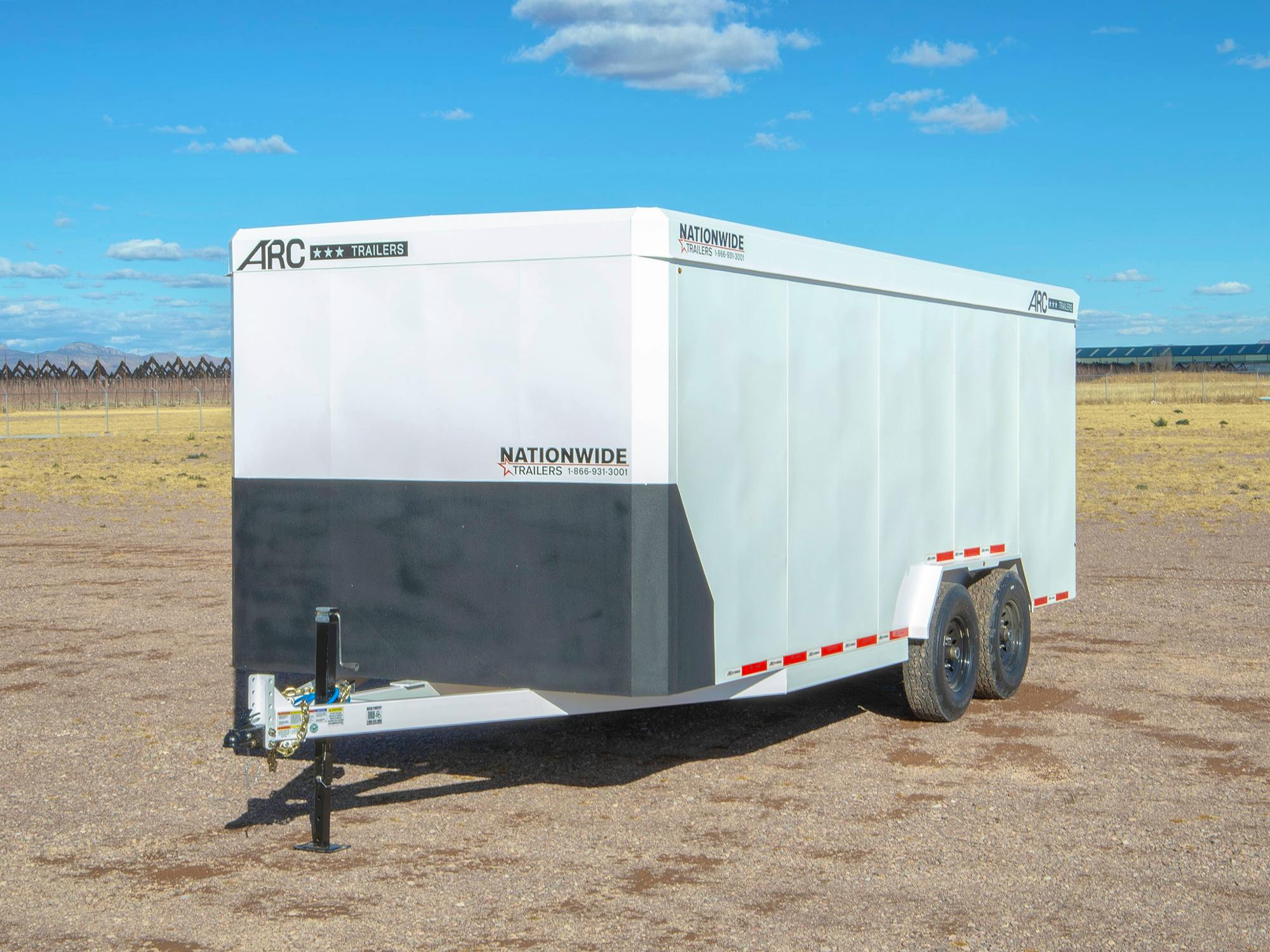 ARC Trailers 7'10"X20' Steel Enclosed Cargo Trailer w/ Rear Ramp Door (BCS) - Stock #91410 - Image 7 of 8