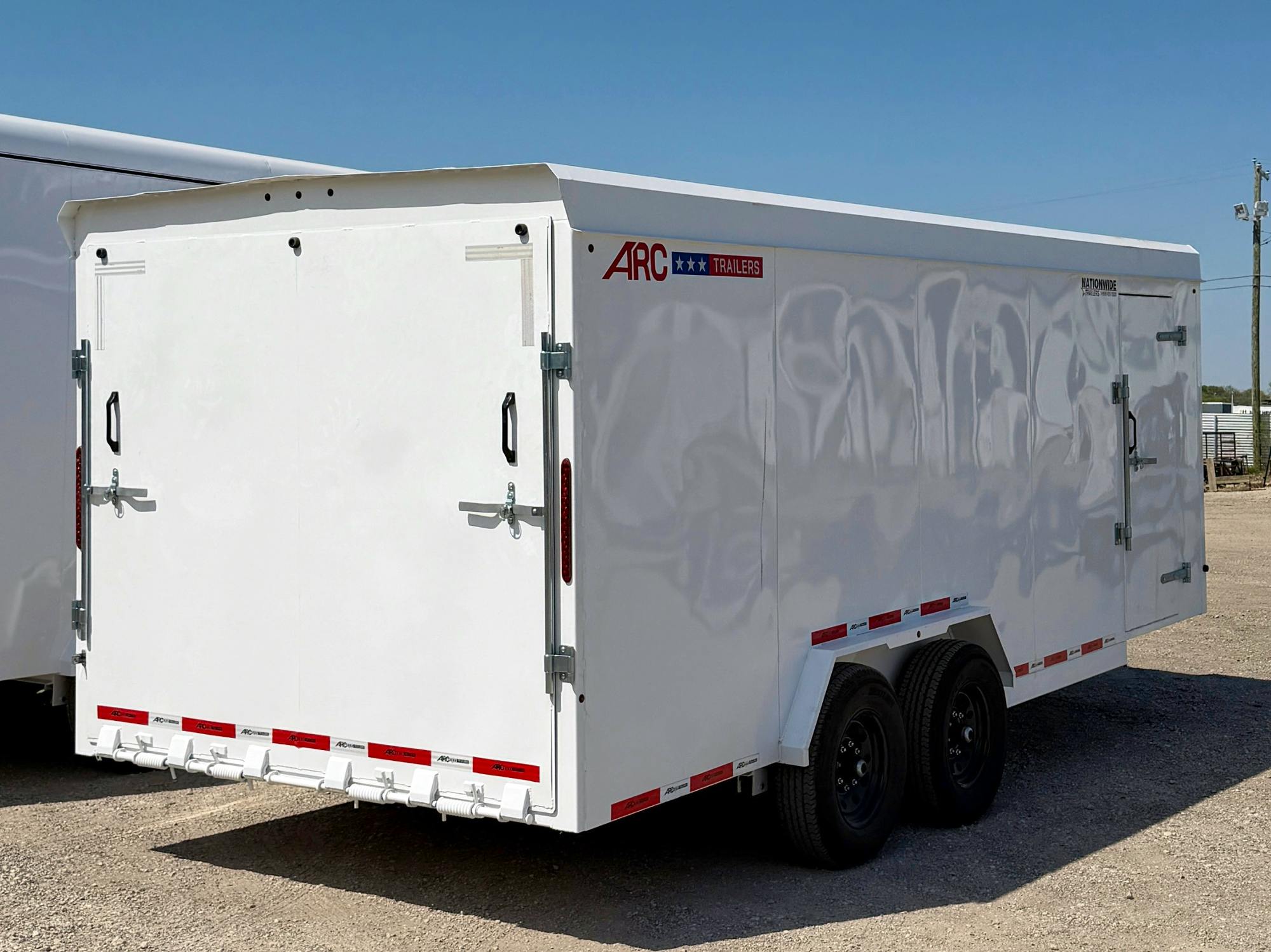 ARC Trailers 7'10"X20' Steel Enclosed Cargo Trailer w/ Rear Ramp Door (BCS) - Stock #91410 - Image 3 of 7
