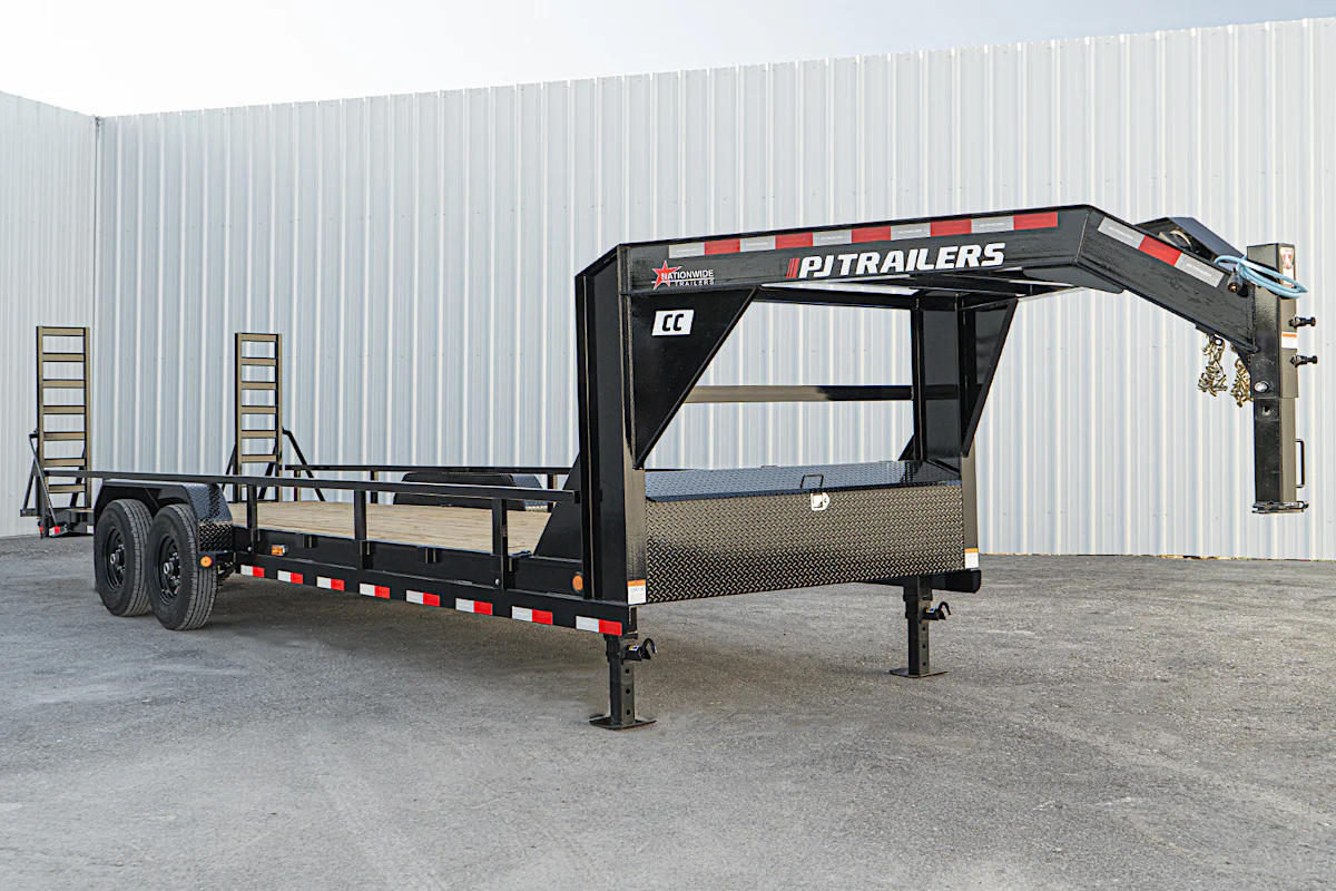 PJ Trailers 24'x83" Gooseneck 6" Channel Equipment Trailer (CC) - Stock #91455 - Image 3 of 20 PJ Trailers 24'x83" Gooseneck 6" Channel Equipment Trailer (CC) - Stock #91455 - Image 3 of 20