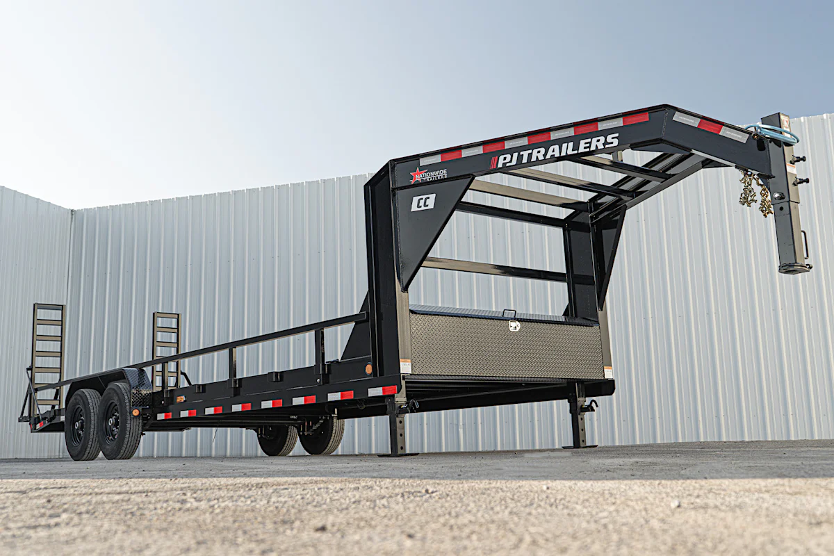 PJ Trailers 24'x83" Gooseneck 6" Channel Equipment Trailer (CC) - Stock #91455 - Image 5 of 20 PJ Trailers 24'x83" Gooseneck 6" Channel Equipment Trailer (CC) - Stock #91455 - Image 5 of 20