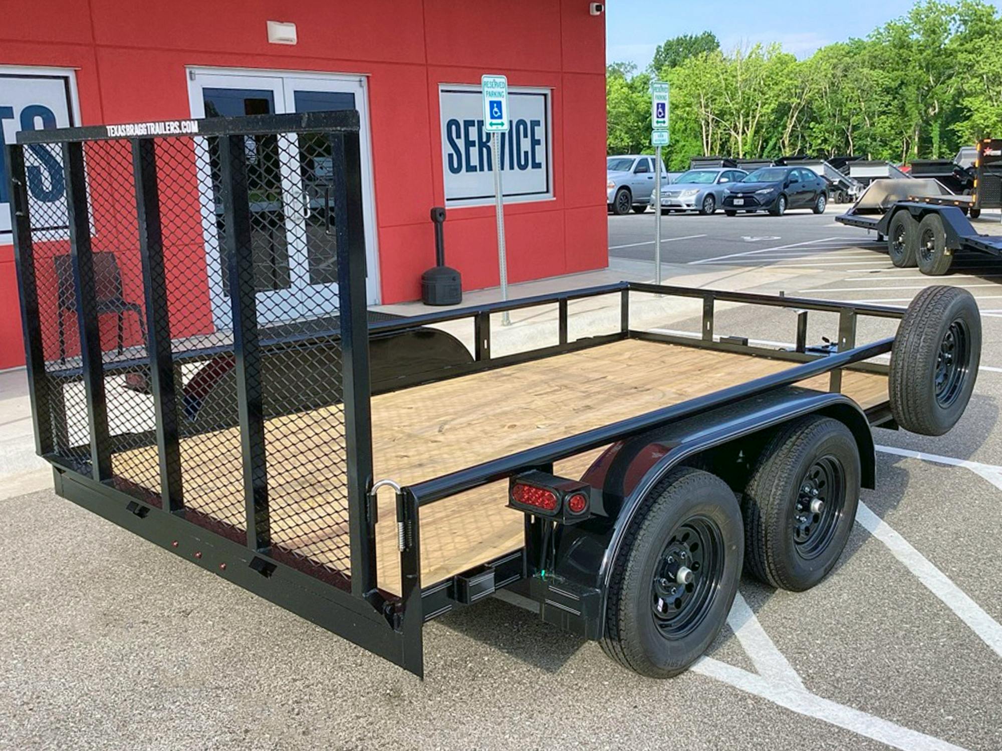 Texas Bragg 12'x83" Utility Trailer w/ 4' Gate (U2) - Stock #91463 - Image 4 of 5