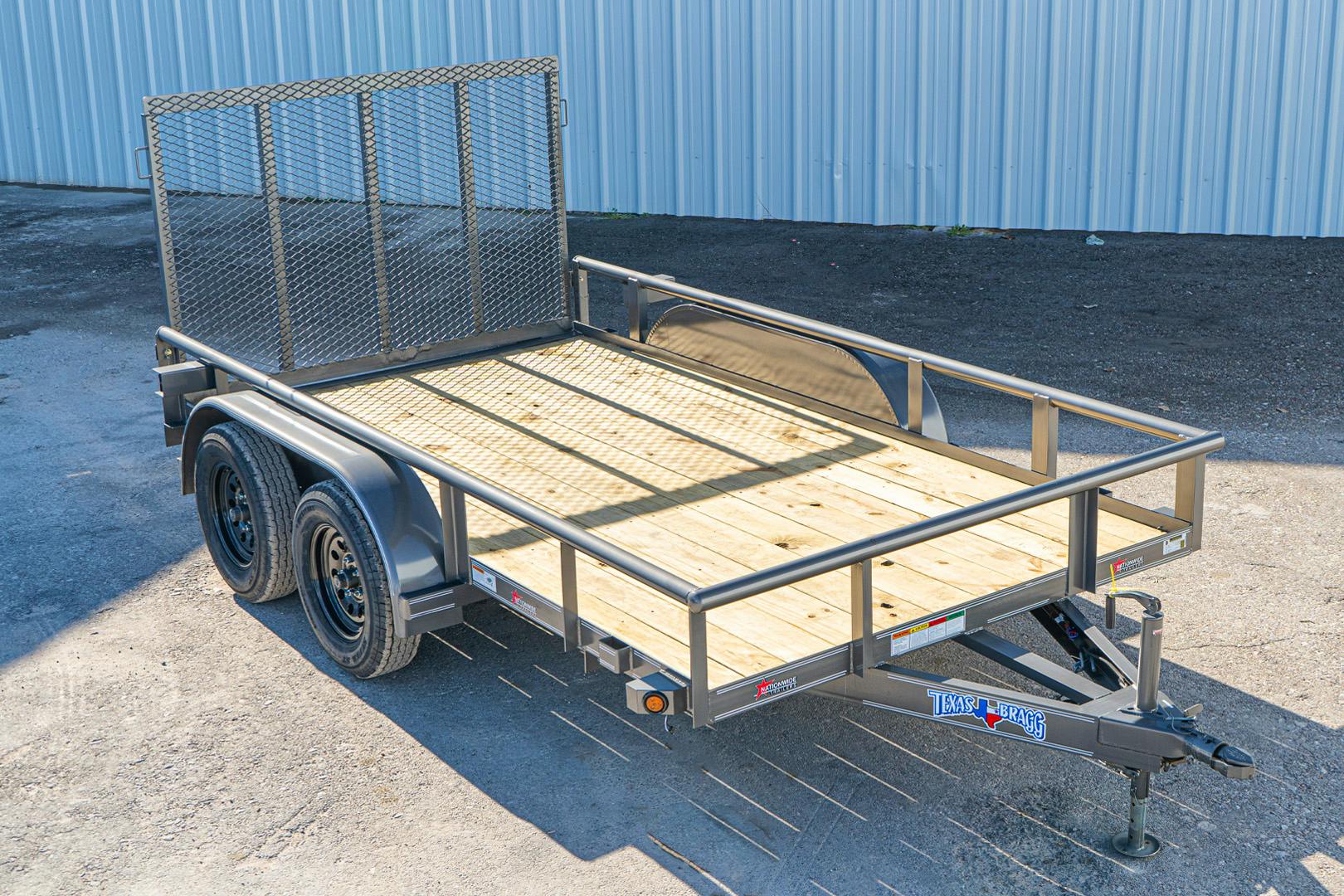 Texas Bragg 12'x83" Utility Trailer w/ 4' Gate (U2) - Stock #91463 - Image 1 of 1