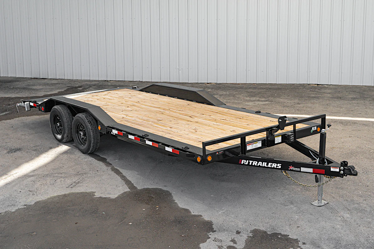 PJ Trailers 20'x102" 5" Channel Car Trailer (B5) - Stock #91471 - Image 1 of 18 PJ Trailers 20'x102" 5" Channel Car Trailer (B5) - Stock #91471 - Image 1 of 18