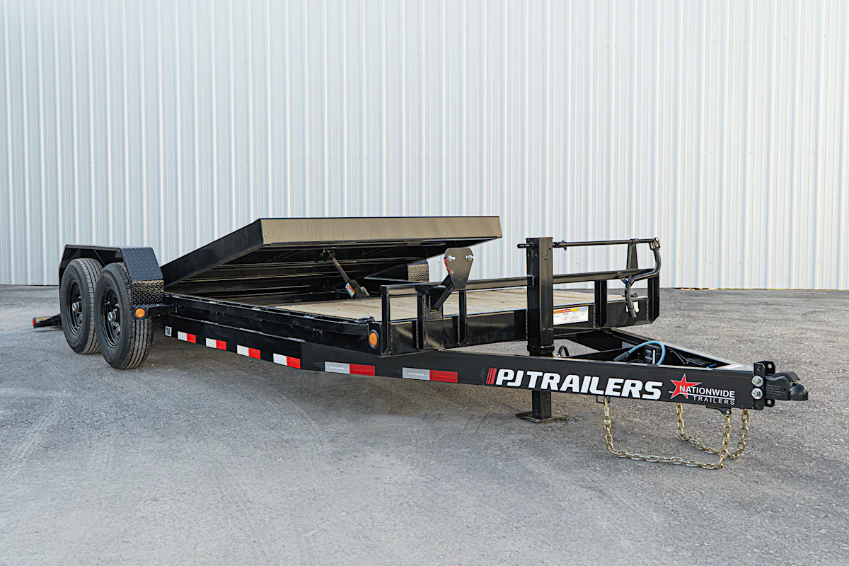 PJ Trailers 20'x82" 6" Channel Equipment Gravity Tilt Trailer (T6) - Stock #91505 - Image 1 of 18 PJ Trailers 20'x82" 6" Channel Equipment Gravity Tilt Trailer (T6) - Stock #91505 - Image 1 of 18