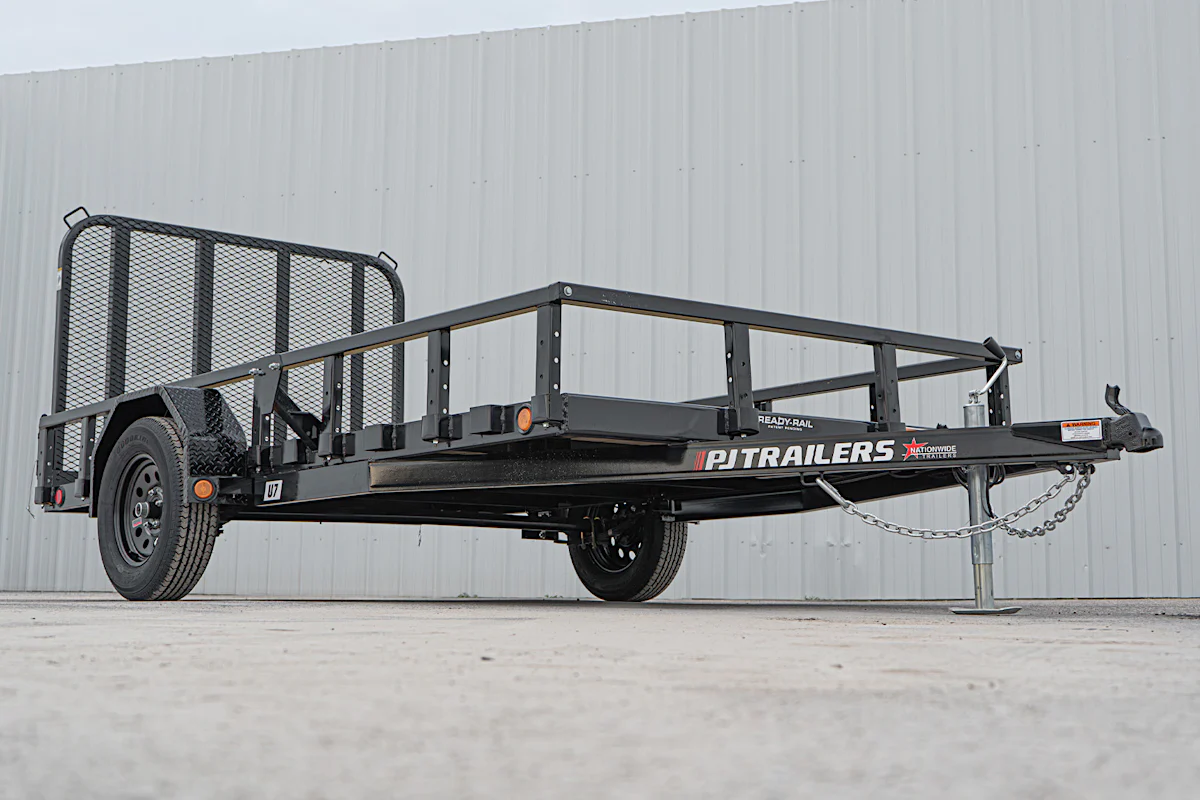 PJ Trailers 12'x77" Single Axle 4" Channel Utility Trailer (U7) - Stock #91574 - Image 5 of 17 PJ Trailers 12'x77" Single Axle 4" Channel Utility Trailer (U7) - Stock #91574 - Image 5 of 17
