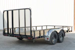 PJ Trailers 14'x83" Tandem Axle 4" Channel Utility Trailer (UL) Stock #91587 - Thumbnail 8
