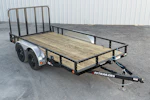 PJ Trailers 14'x83" Tandem Axle 4" Channel Utility Trailer (UL) Stock #91587 - Thumbnail 1