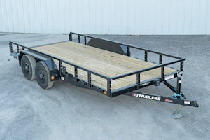 PJ Trailers 16'x83" Tandem Axle 4" Channel Utility Trailer (UL)