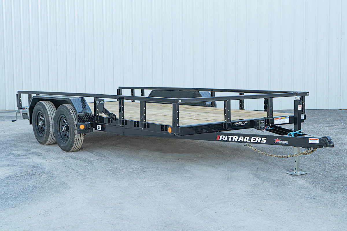 PJ Trailers 16'x83" Tandem Axle 4" Channel Utility Trailer (UL) - Stock #91588 - Image 10 of 17 PJ Trailers 16'x83" Tandem Axle 4" Channel Utility Trailer (UL) - Stock #91588 - Image 10 of 17