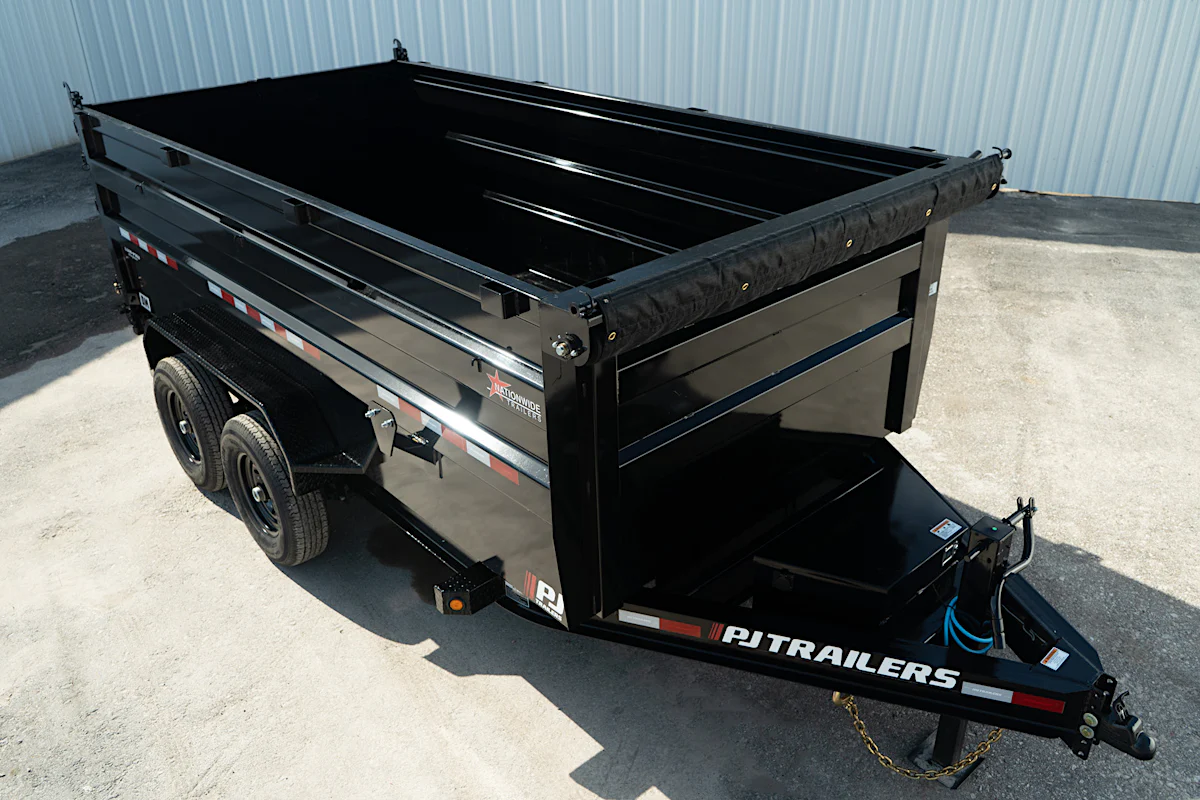 PJ Trailers 14'x83" Low Pro High Side Dump Trailer w/ 4' Sides (DM) - Stock #91593 - Image 7 of 30 PJ Trailers 14'x83" Low Pro High Side Dump Trailer w/ 4' Sides (DM) - Stock #91593 - Image 7 of 30