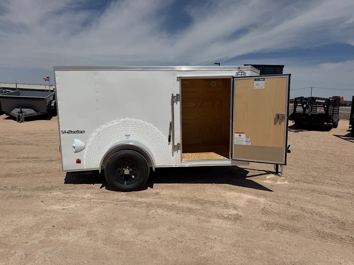 Continental Cargo 5'x10' Enclosed Cargo Trailer w/ Rear Ramp Door (C1) - Stock #91598 - Image 3 of 8 Continental Cargo 5'x10' Enclosed Cargo Trailer w/ Rear Ramp Door (C1) - Stock #91598 - Image 3 of 8