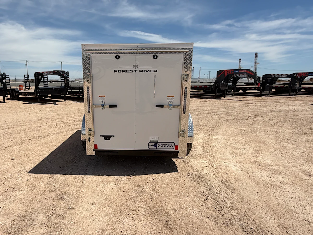 Continental Cargo 5'x10' Enclosed Cargo Trailer w/ Rear Ramp Door (C1) - Stock #91598 - Image 5 of 8 Continental Cargo 5'x10' Enclosed Cargo Trailer w/ Rear Ramp Door (C1) - Stock #91598 - Image 5 of 8