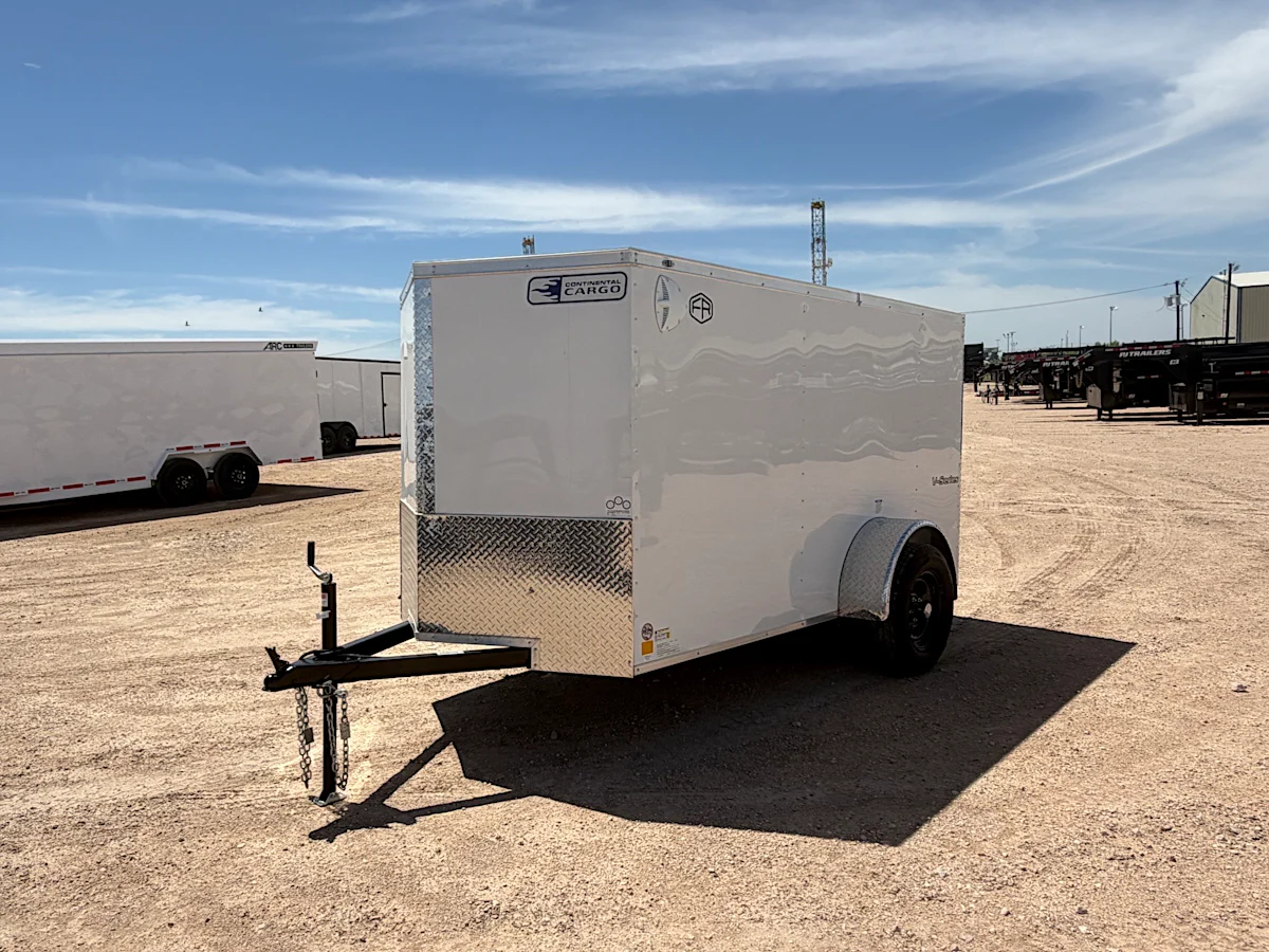 Continental Cargo 5'x10' Enclosed Cargo Trailer w/ Rear Ramp Door (C1) - Stock #91598 - Image 7 of 8 Continental Cargo 5'x10' Enclosed Cargo Trailer w/ Rear Ramp Door (C1) - Stock #91598 - Image 7 of 8