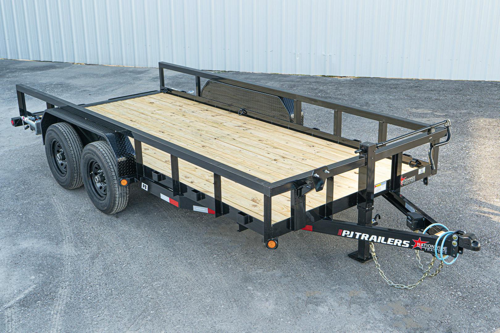 PJ Trailers 16'x83" Angle Pipetop Equipment Trailer (P8) - Stock #91600 - Image 1 of 1