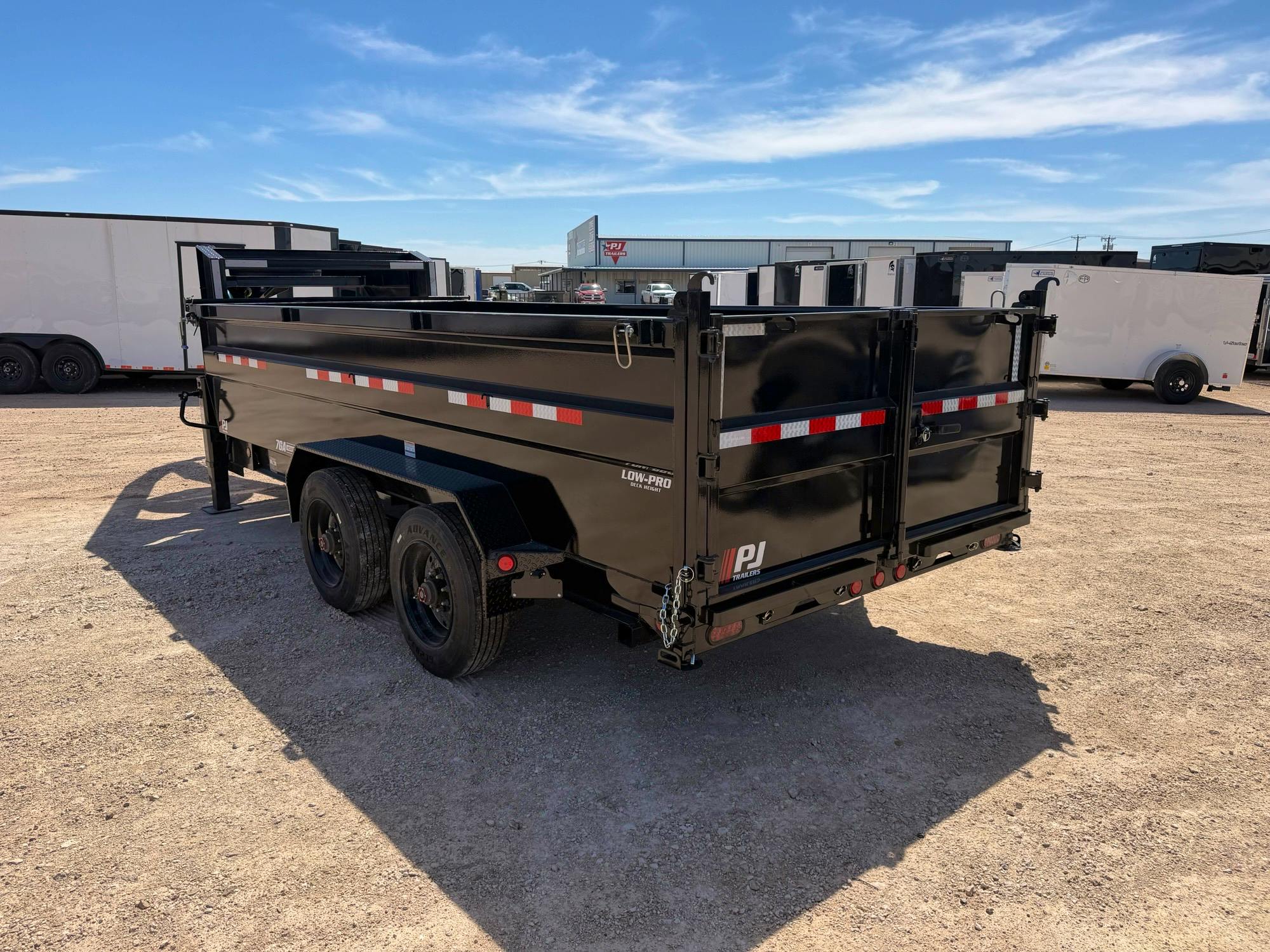 PJ Trailers 16'x83" Heavy Duty Dump Trailer w/ 3ft Sides (DE) - Stock #91603 - Image 3 of 8