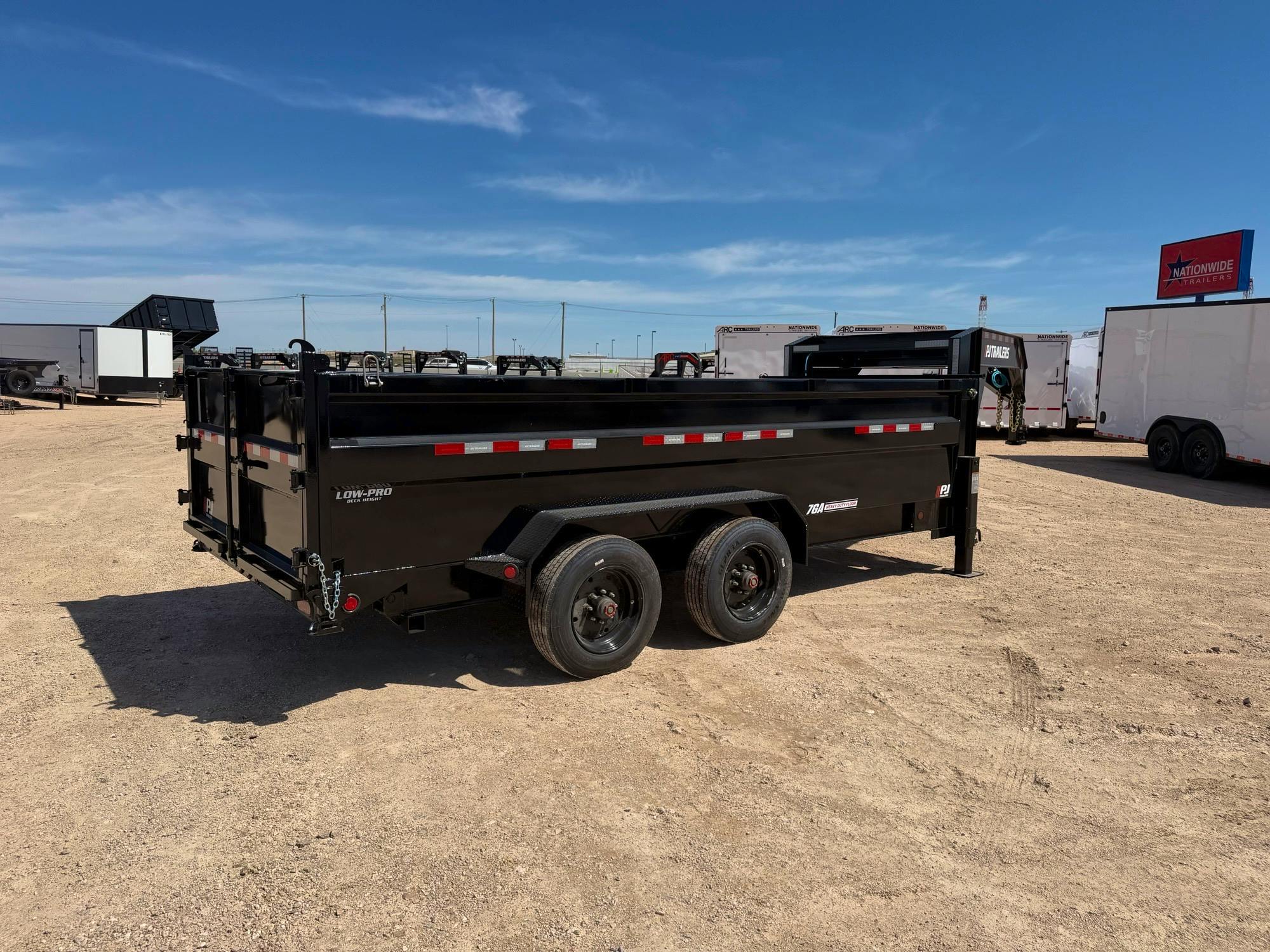 PJ Trailers 16'x83" Heavy Duty Dump Trailer w/ 3ft Sides (DE) - Stock #91603 - Image 8 of 8