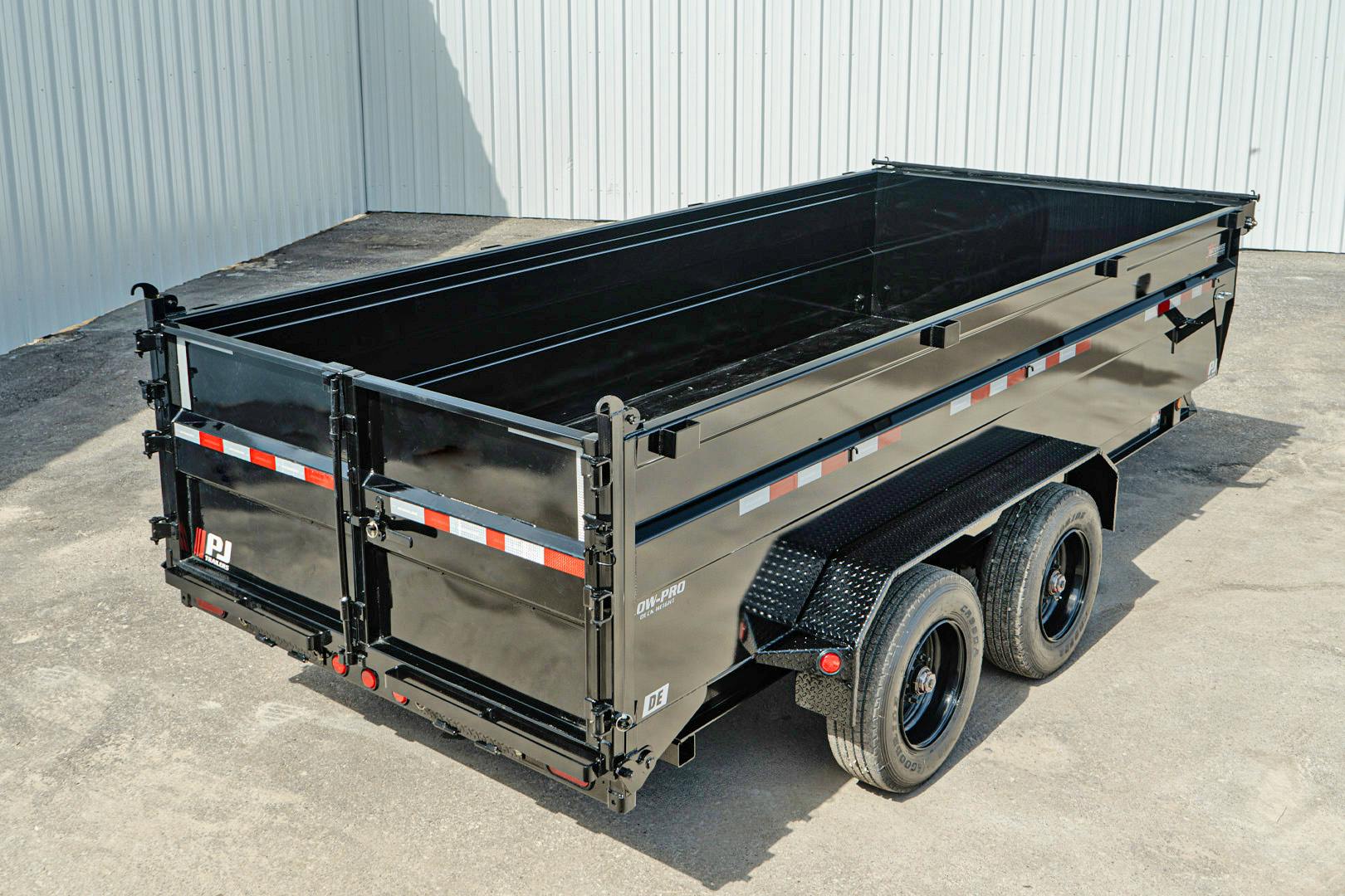 PJ Trailers 16'x83" HD Low Pro Dump Trailer w/ 3' Sides (DE) - Stock #91604 - Image 18 of 27