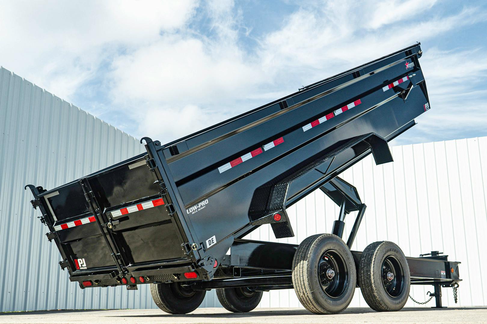 PJ Trailers 16'x83" HD Low Pro Dump Trailer w/ 3' Sides (DE) - Stock #91604 - Image 23 of 27