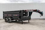PJ Trailers 14'x83" 18k GN Low Pro Dump Trailer w/ 4' Sides (DX) Stock #91620 - Thumbnail 4