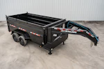 PJ Trailers 14'x83" 18k GN Low Pro Dump Trailer w/ 4' Sides (DX) Stock #91620 - Thumbnail 7