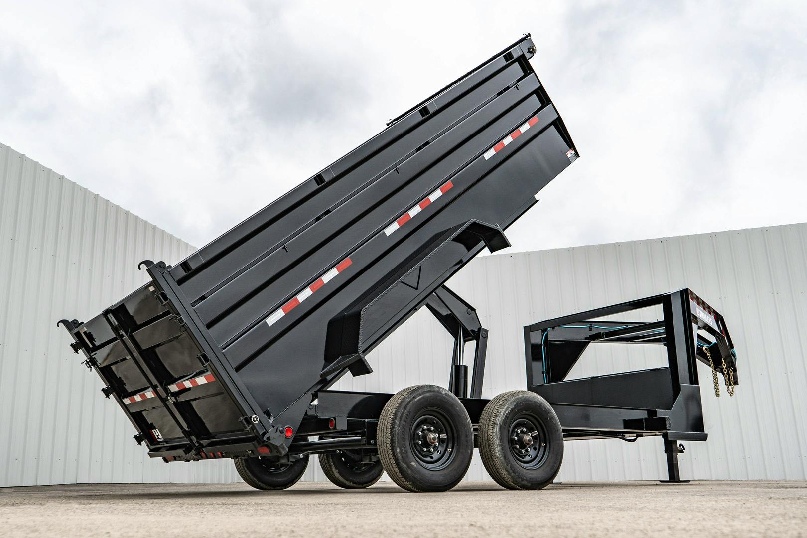 PJ Trailers 14'x83" 18k GN Low Pro Dump Trailer w/ 4' Sides (DX) - Stock #91620 - Image 24 of 34