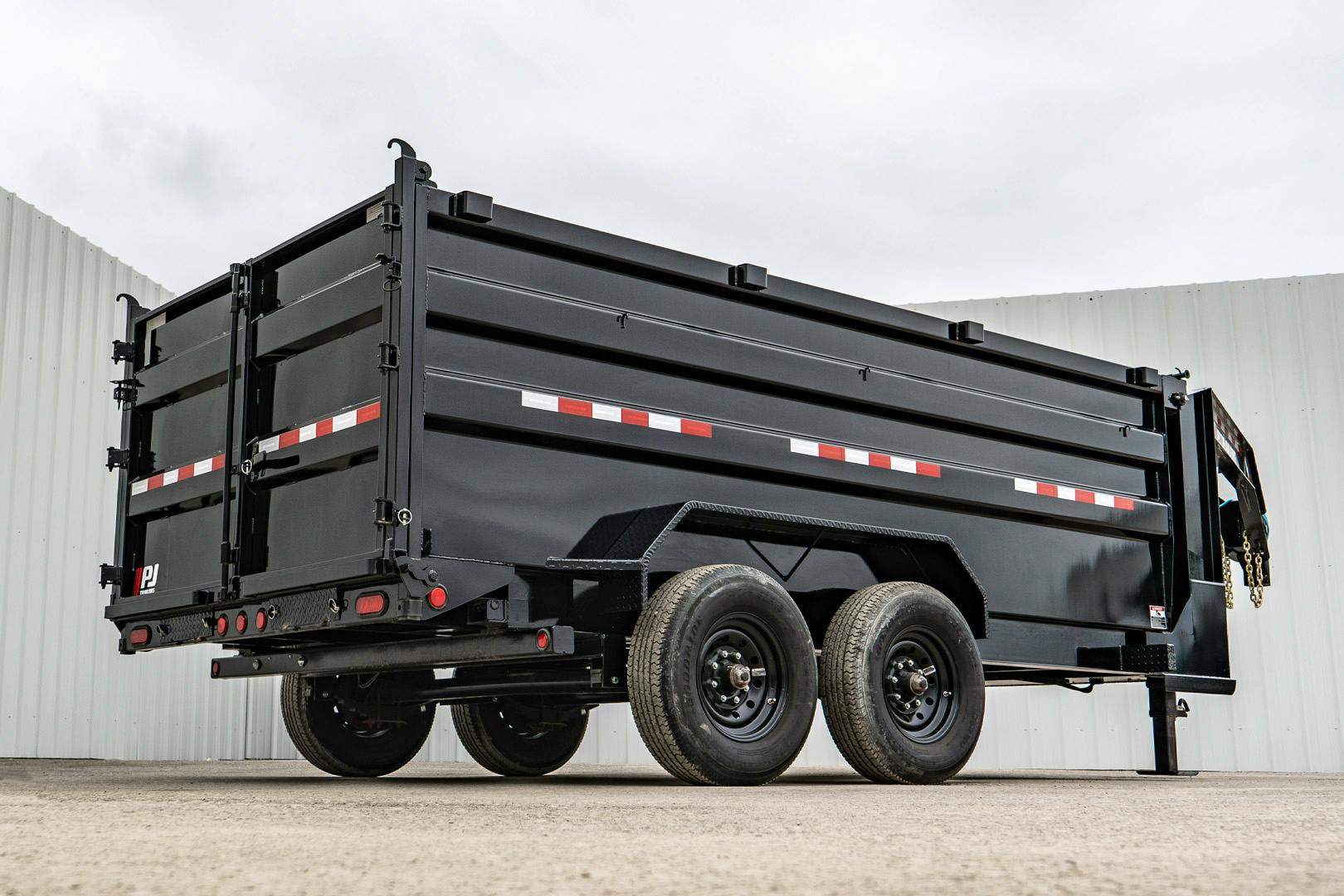 PJ Trailers 14'x83" 18k GN Low Pro Dump Trailer w/ 4' Sides (DX) - Stock #91620 - Image 25 of 34