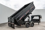 PJ Trailers 14'x83" 18k GN Low Pro Dump Trailer w/ 4' Sides (DX) Stock #91620 - Thumbnail 30