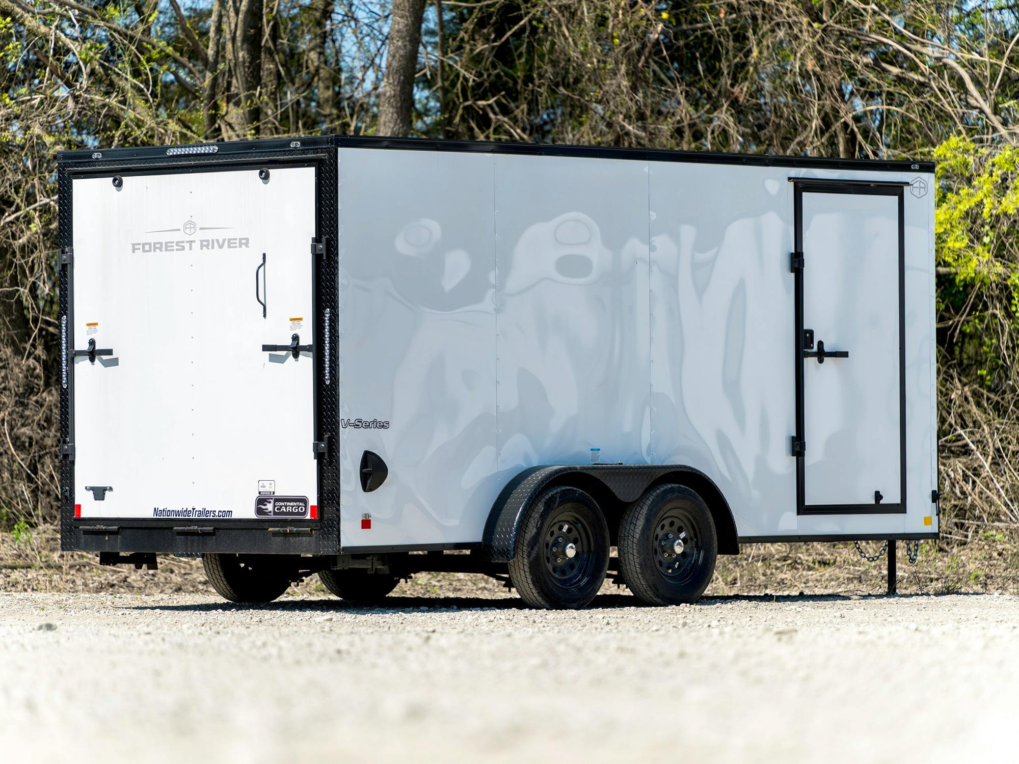 Continental Cargo 7'x16' Enclosed Cargo Trailer w/ Rear Ramp Doors (V-Series) - Stock #91627 - Image 2 of 2