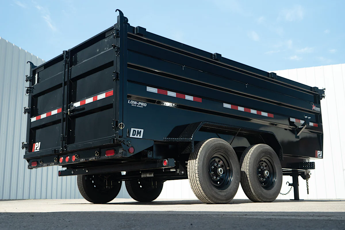 PJ Trailers 14'x83" Low Pro High Side Dump Trailer w/ 4' Sides (DM) - Stock #91646 - Image 23 of 30 PJ Trailers 14'x83" Low Pro High Side Dump Trailer w/ 4' Sides (DM) - Stock #91646 - Image 23 of 30
