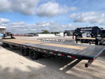 PJ Trailers 40'x102" Gooseneck Flatbed Trailer w/ Hydraulic Dovetail (LY1) Stock #91651 - Thumbnail 1