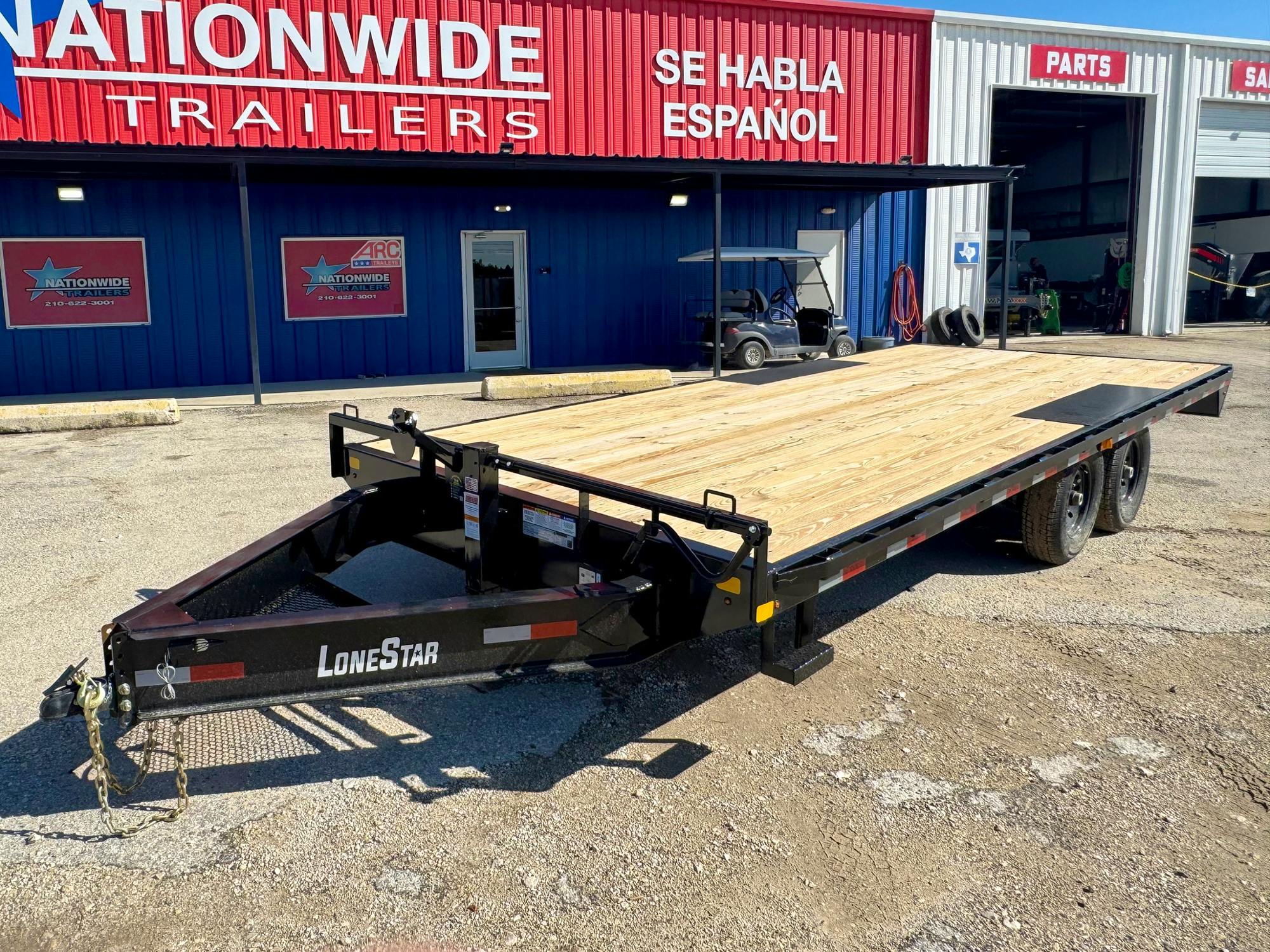 LoneStar 20'x102" 8" I-beam Deckover Trailer - Stock #91673 - Image 1 of 1