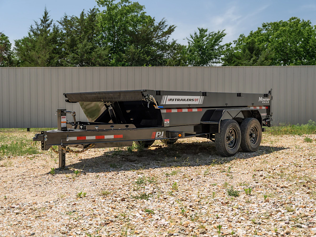 PJ Trailers 14'x83" Telescopic Dump Trailer w/ 2' Sides (DT) - Stock #91689 - Image 6 of 14 PJ Trailers 14'x83" Telescopic Dump Trailer w/ 2' Sides (DT) - Stock #91689 - Image 6 of 14