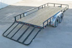 PJ Trailers 16'x83" Tandem Axle 4" Channel Utility Trailer (UL) Stock #91696 - Thumbnail 3