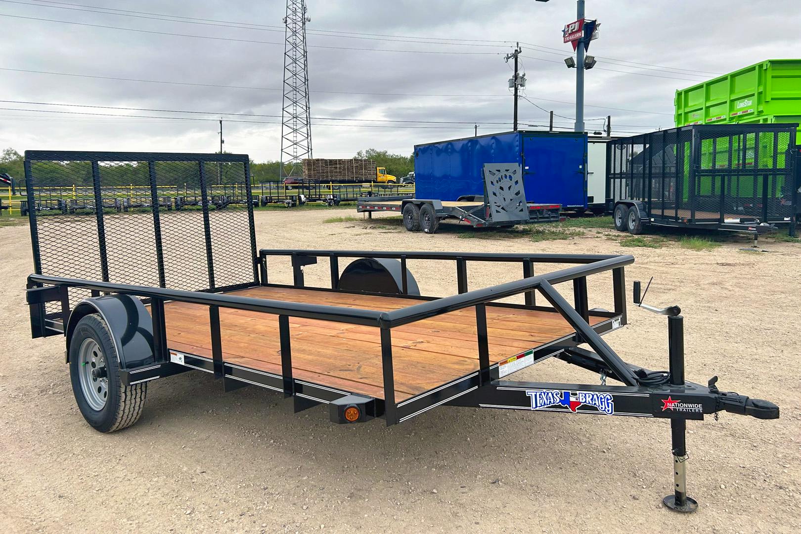 Texas Bragg 12'x77" Utility Trailer w/ 4' Gate (U2) - Stock #91700 - Image 1 of 5