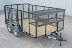 Texas Bragg 12'x83" Landscape Trailer w/ 4' Sides & 4' Gate (L2) Stock #91705 - Thumbnail 1