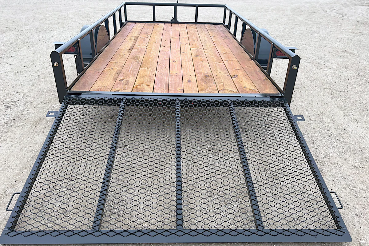 Texas Bragg 12'x77" Utility Trailer w/ 4' Gate (U2) - Stock #91716 - Image 4 of 5 Texas Bragg 12'x77" Utility Trailer w/ 4' Gate (U2) - Stock #91716 - Image 4 of 5