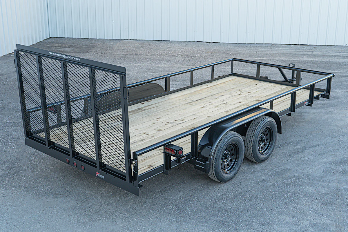 Texas Bragg 16'x83" Utility Trailer w/ 4' Gate (U2) - Stock #91723 - Image 12 of 15 Texas Bragg 16'x83" Utility Trailer w/ 4' Gate (U2) - Stock #91723 - Image 12 of 15