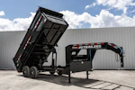 PJ Trailers 14'x83" Low Pro High Side Dump Trailer w/ 4' Sides (DM) Stock #91731 - Thumbnail 3