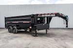 PJ Trailers 14'x83" Low Pro High Side Dump Trailer w/ 4' Sides (DM) Stock #91731 - Thumbnail 4