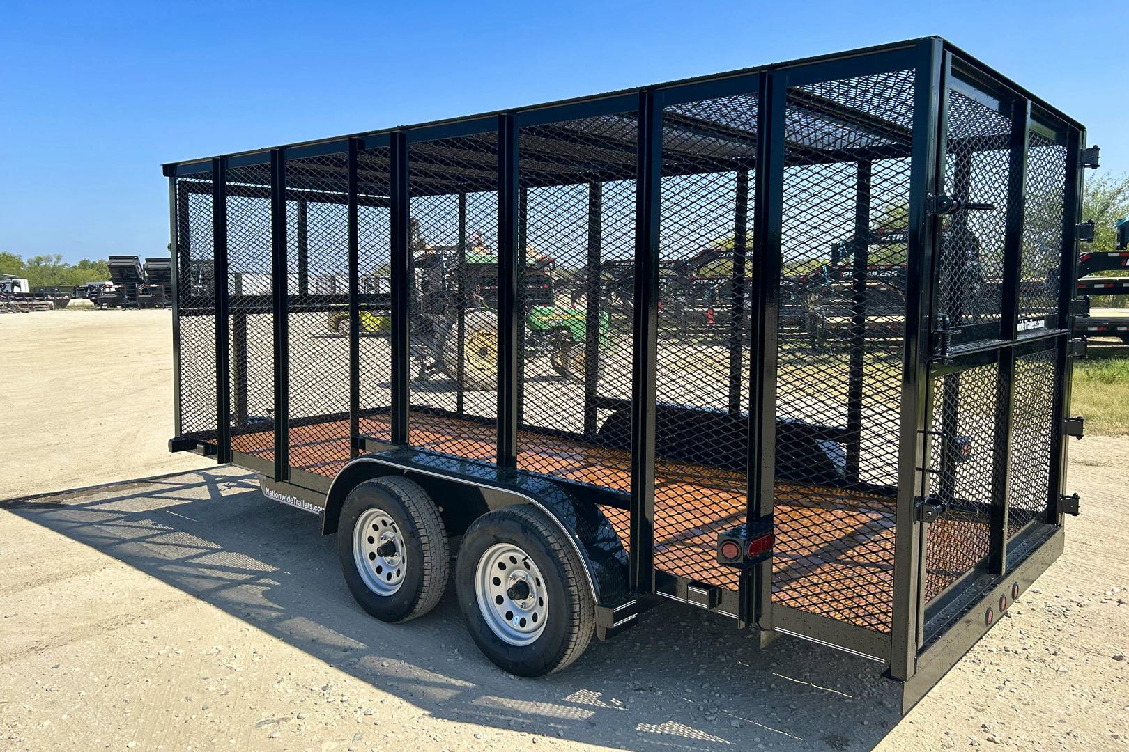 Texas Bragg 16'x77" Landscape Trash Trailer w/ Tandem Axle (LT) - Stock #91740 - Image 2 of 7